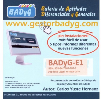 Gestor Badyg E1 online licencia 60 usos