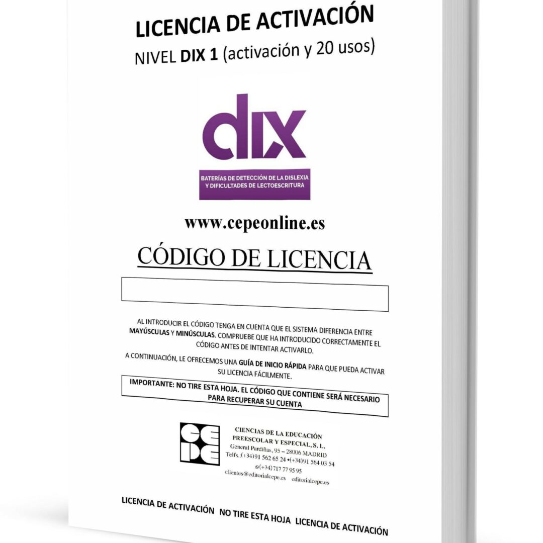 Dix 1º Primaria Licencia On Line de Activación 20 usos