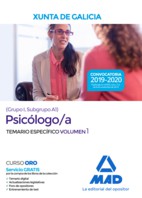 Psicólogo/a temario específico volumen 1 Xunta de Galicia