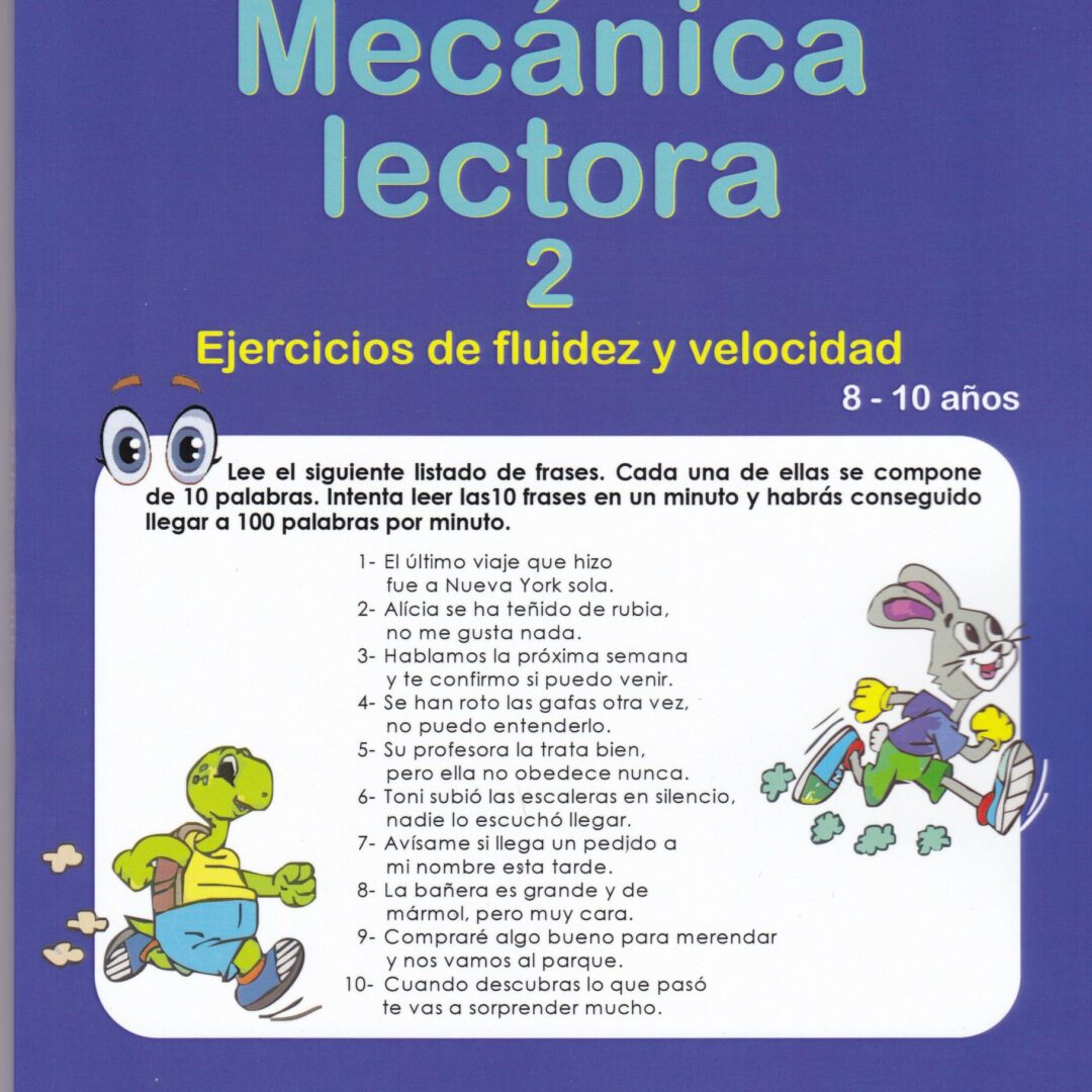 Mecánica lectora 2 ejercicios de fluidez