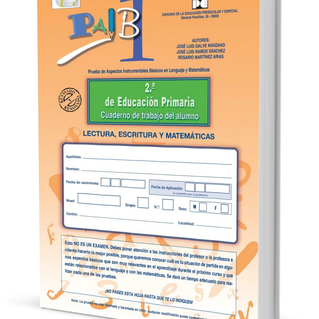 PAIB 1 cuaderno de trabajo alumno 2º Primaria