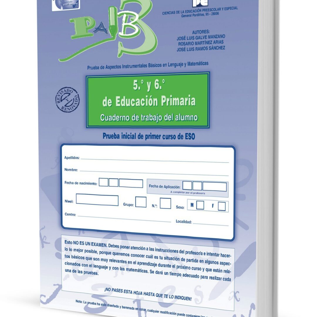 PAIB 3 cuaderno de trabajo alumno 5º y 6º Primaria