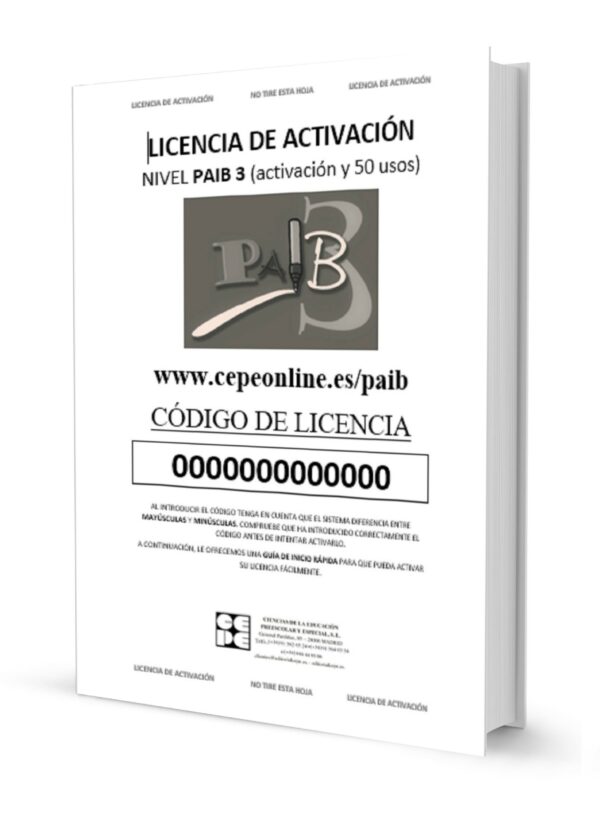 PAIB 3 Licencia activacion 50 usos