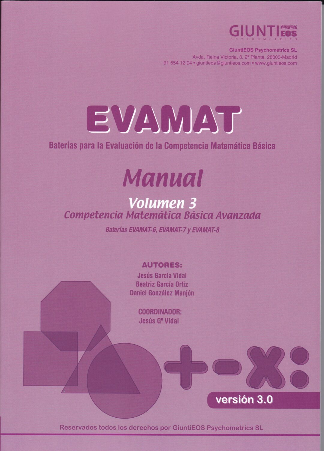 Evamat Manual 3 (6º Primaria a 2º eso)