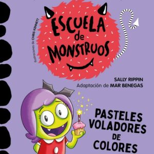 Escuela de monstruos pasteles voladores de colores