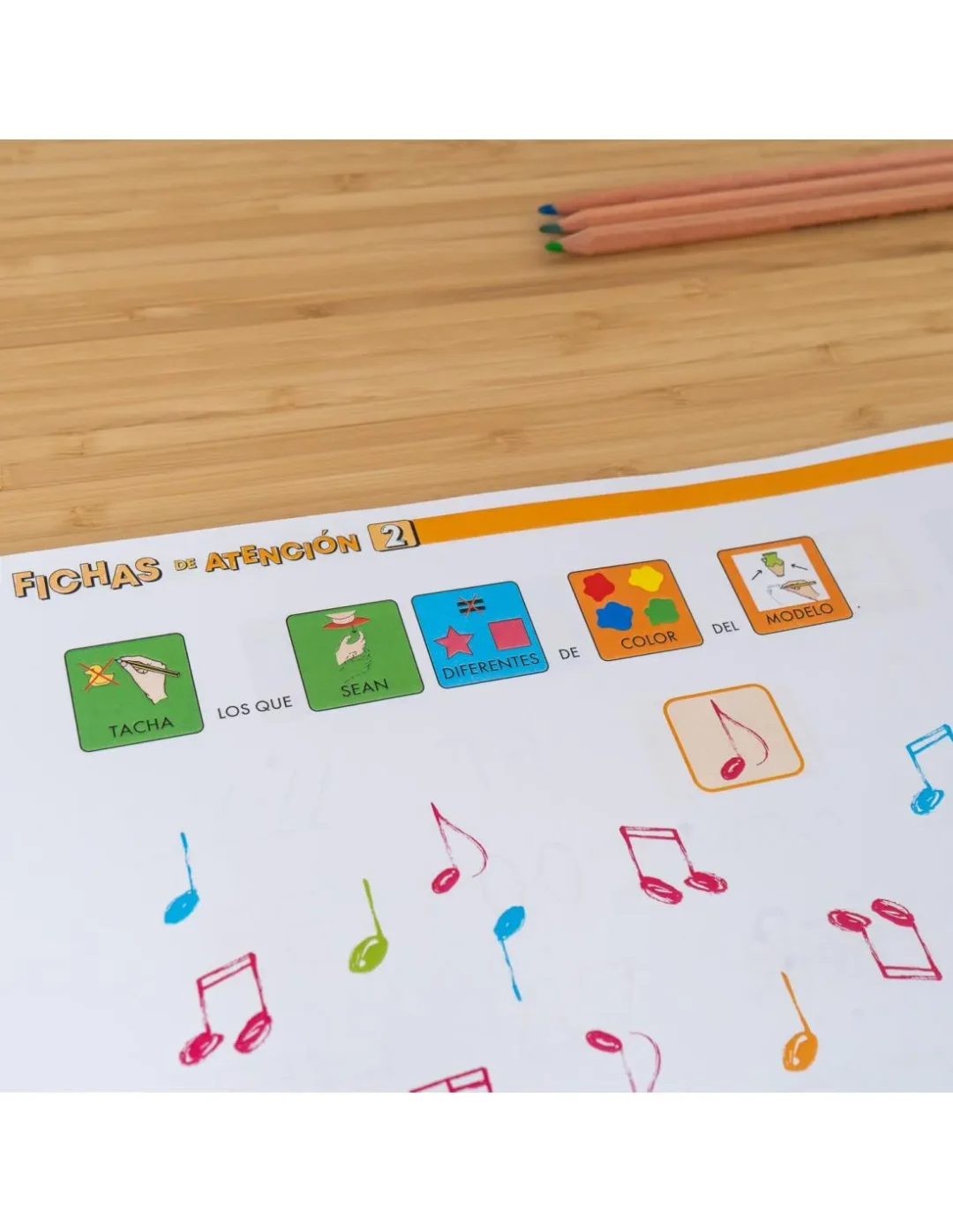 Fichas de atención con pictogramas cuaderno 2 - Imagen 3