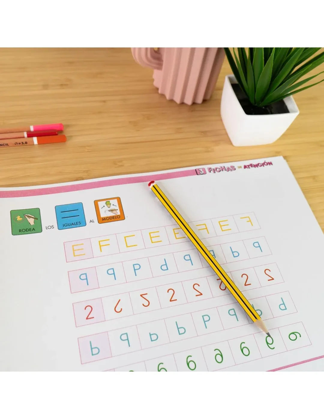 Fichas de atención con pictogramas cuaderno 3 - Imagen 3