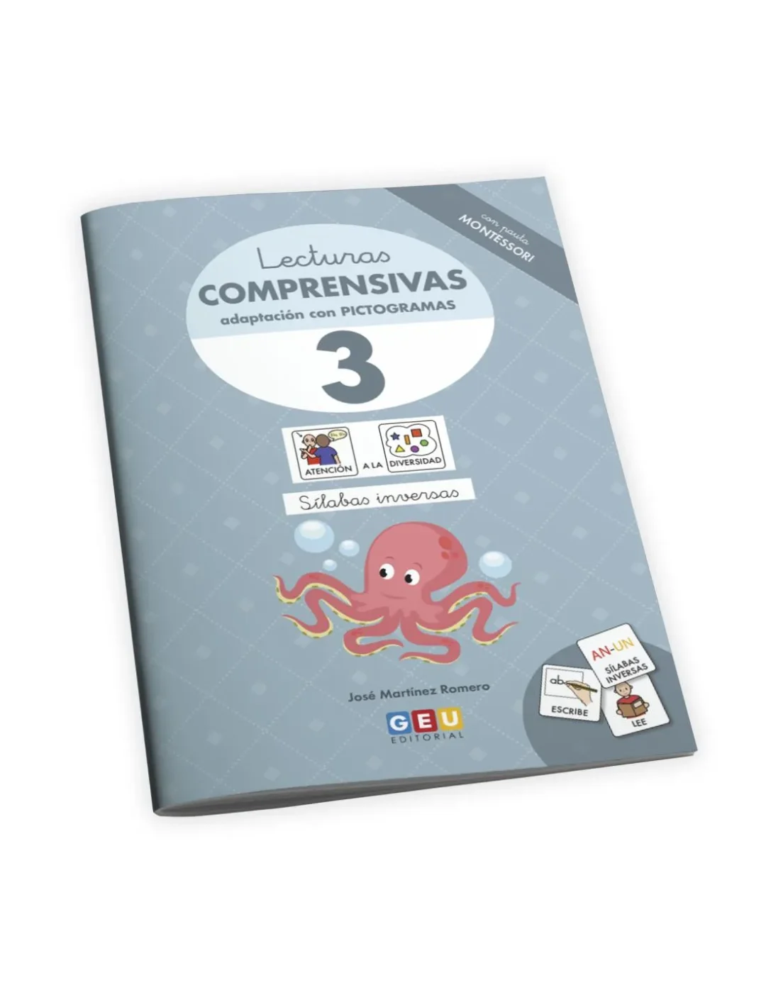 Lecturas comprensivas 3 con pictogramas pauta montessori