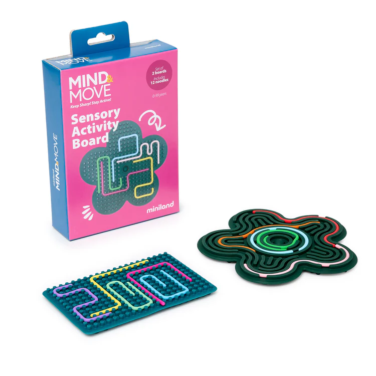 Tablero de actividades sensoriales Flexihetti mind moves Miniland